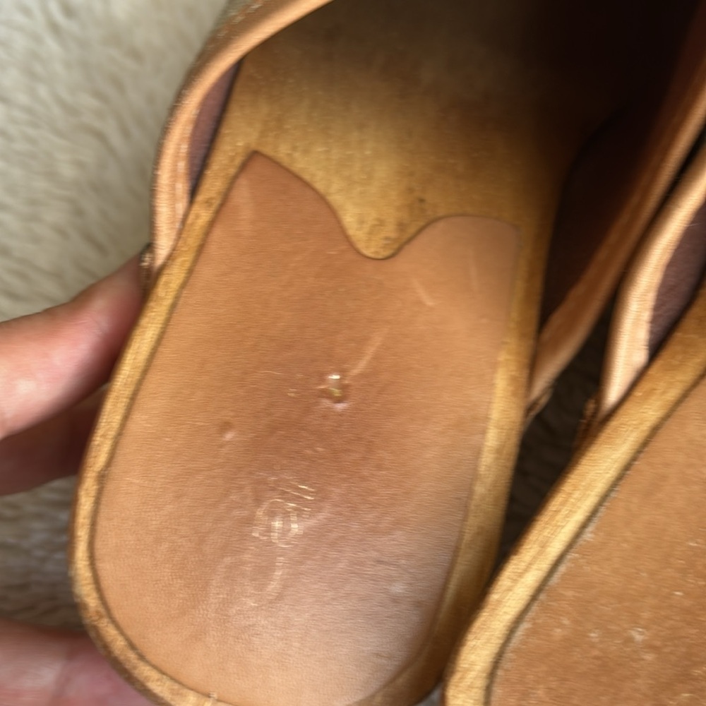 Candie's Tan Suede Mules - Picture 3 of 8